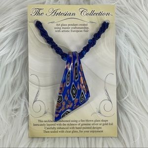 3/$21 The Artesian Collection Glass Pendant Necklace